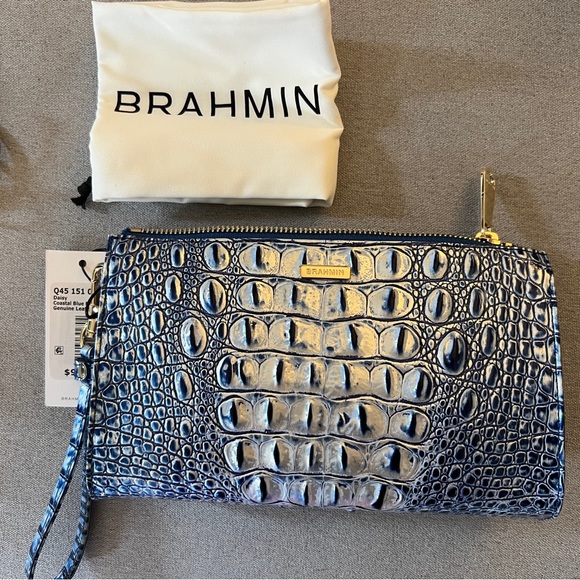Flash Sale ⚡️NWT Brahmin Daisy Croc Embossed Leather Wallet. - Picture 5 of 7